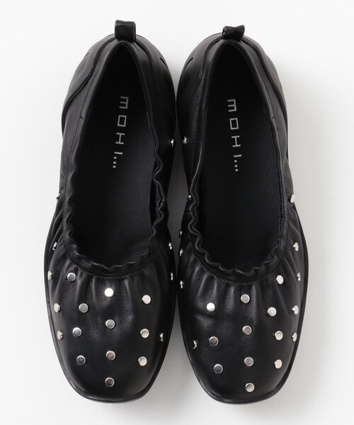 Ray BEAMS（レイビームス）の「MOHI / スタッズ シューズ（バレエシューズ・レディース・ダークブラウン/ブラック・38/37/36/39）」の9枚目の写真