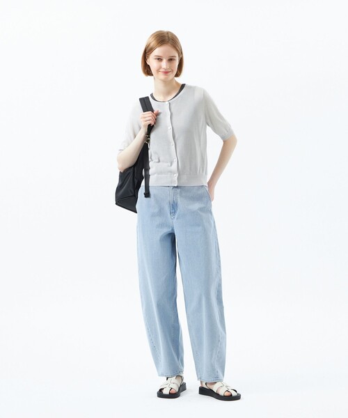 MACKINTOSH PHILOSOPHY(マッキントッシュ フィロソフィー)の「【Heavenly Sheer Knit】 ハーフスリーブカーディガン(カーディガン/ボレロ・レディース・オレンジ/ダークネイビー/グレー系その他/カーキ・38/36)」の13枚目の写真