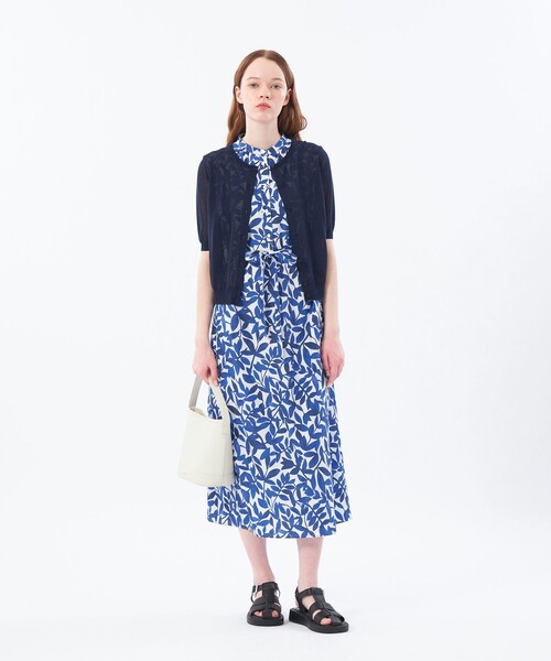 MACKINTOSH PHILOSOPHY(マッキントッシュ フィロソフィー)の「【Heavenly Sheer Knit】 ハーフスリーブカーディガン(カーディガン/ボレロ・レディース・オレンジ/ダークネイビー/グレー系その他/カーキ・38/36)」の14枚目の写真