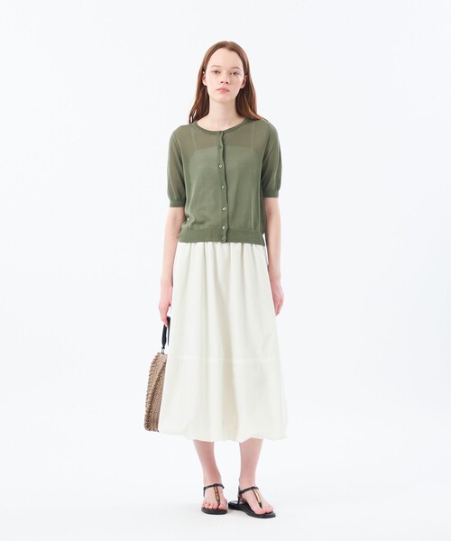 MACKINTOSH PHILOSOPHY(マッキントッシュ フィロソフィー)の「【Heavenly Sheer Knit】 ハーフスリーブカーディガン(カーディガン/ボレロ・レディース・オレンジ/ダークネイビー/グレー系その他/カーキ・38/36)」の15枚目の写真