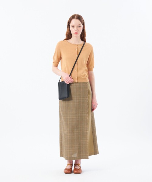 MACKINTOSH PHILOSOPHY(マッキントッシュ フィロソフィー)の「【Heavenly Sheer Knit】 ハーフスリーブカーディガン(カーディガン/ボレロ・レディース・オレンジ/ダークネイビー/グレー系その他/カーキ・38/36)」の16枚目の写真