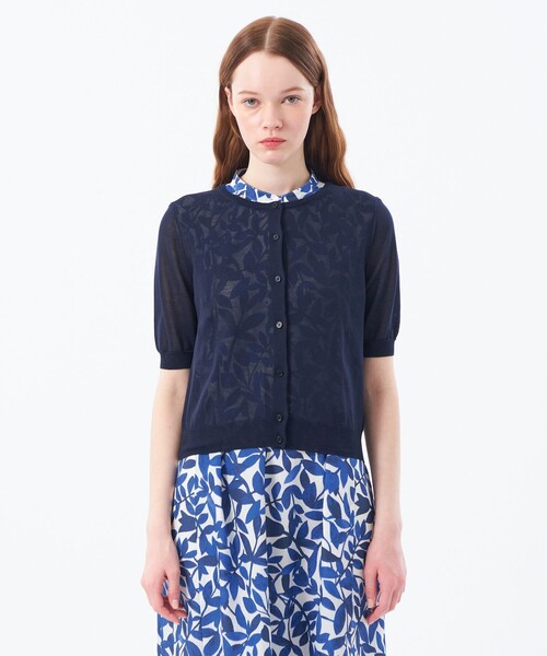 MACKINTOSH PHILOSOPHY(マッキントッシュ フィロソフィー)の「【Heavenly Sheer Knit】 ハーフスリーブカーディガン(カーディガン/ボレロ・レディース・オレンジ/ダークネイビー/グレー系その他/カーキ・38/36)」の17枚目の写真