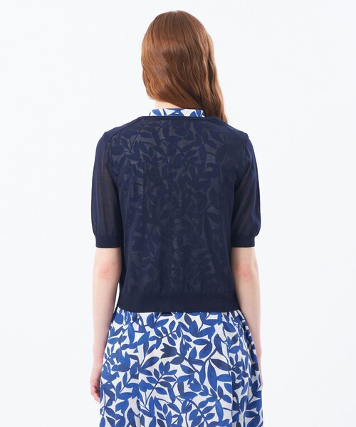 MACKINTOSH PHILOSOPHY(マッキントッシュ フィロソフィー)の「【Heavenly Sheer Knit】 ハーフスリーブカーディガン(カーディガン/ボレロ・レディース・オレンジ/ダークネイビー/グレー系その他/カーキ・38/36)」の8枚目の写真