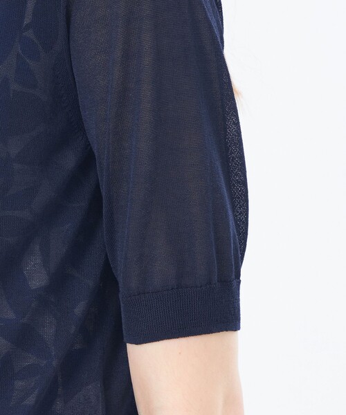 MACKINTOSH PHILOSOPHY(マッキントッシュ フィロソフィー)の「【Heavenly Sheer Knit】 ハーフスリーブカーディガン(カーディガン/ボレロ・レディース・オレンジ/ダークネイビー/グレー系その他/カーキ・38/36)」の9枚目の写真