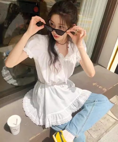 antique doll ❀ 白いニットワンピースのミニョネット