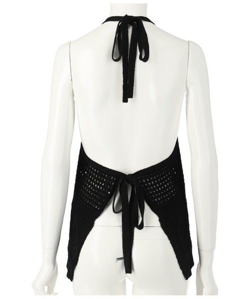 anap mimpi（アナップミンピ）の「裾スカラップ 透かし編みホルター キャミソール（キャミソール・レディース・キナリ/ブラック・FREE）」の17枚目の写真