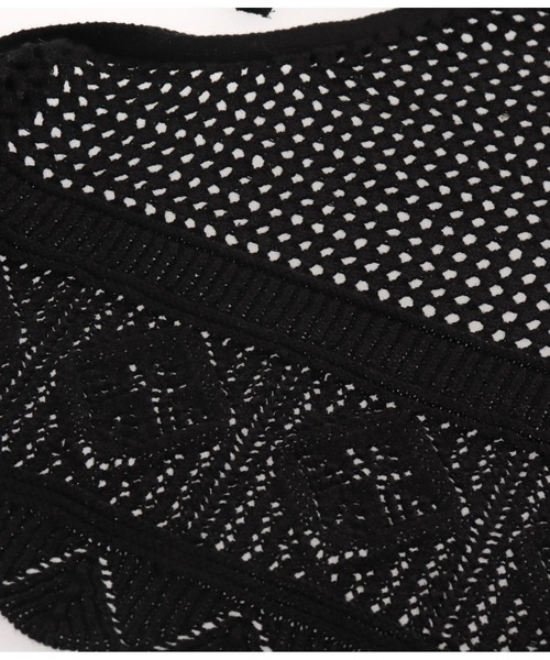 anap mimpi（アナップミンピ）の「裾スカラップ 透かし編みホルター キャミソール（キャミソール・レディース・キナリ/ブラック・FREE）」の19枚目の写真