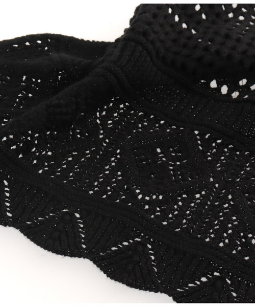 anap mimpi（アナップミンピ）の「裾スカラップ 透かし編みホルター キャミソール（キャミソール・レディース・キナリ/ブラック・FREE）」の20枚目の写真