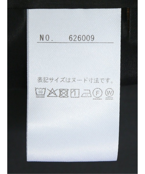 m.f.editorial（エムエフエディトリアル）の「【接触冷感 ウォッシャブル】m.f.エディトリアルレディース 杢調 ラップ風ロングスカート(セットアップ可能)（スーツスカート・レディース・ブラック・S/LARGE/MEDIUM/X-LARGE）」の8枚目の写真