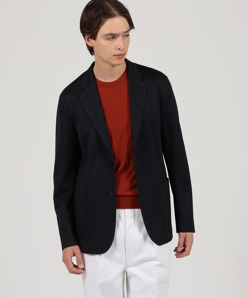 TOMORROWLAND (トゥモローランド)の「ラミーポリエステル シングルブレステッド 2Bジャケット(テーラードジャケット・メンズ・キャメル/ネイビー/ブルー・L/M/S/XS)」の4枚目の写真