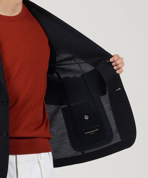 TOMORROWLAND (トゥモローランド)の「ラミーポリエステル シングルブレステッド 2Bジャケット(テーラードジャケット・メンズ・キャメル/ネイビー/ブルー・L/M/S/XS)」の8枚目の写真