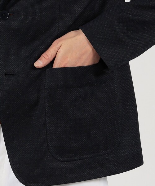 TOMORROWLAND (トゥモローランド)の「ラミーポリエステル シングルブレステッド 2Bジャケット(テーラードジャケット・メンズ・キャメル/ネイビー/ブルー・L/M/S/XS)」の12枚目の写真