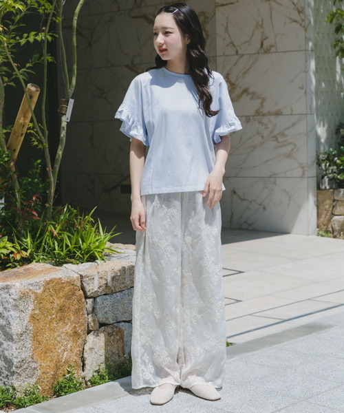 美品☆22SS☆THEORY☆トリアセ イージーパンツ☆フレアパンツ