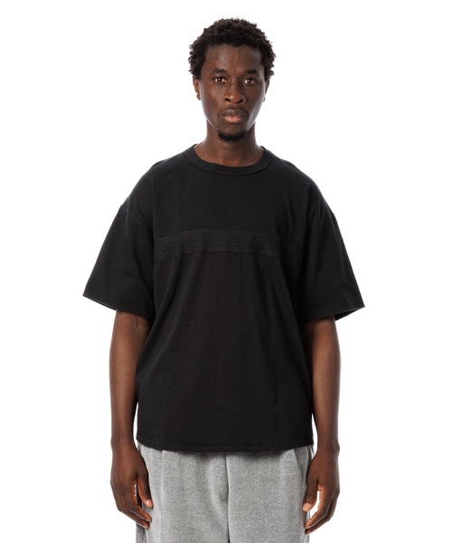 Sandinista（サンディニスタ）の「American Cotton Tape Tee / アメリカンコットン後染めテープ付きTシャツ（Tシャツ/カットソー・メンズ・ブラック系その他/ブルー/ホワイト/グリーン系その他・SMALL/MEDIUM/LARGE）」の4枚目の写真