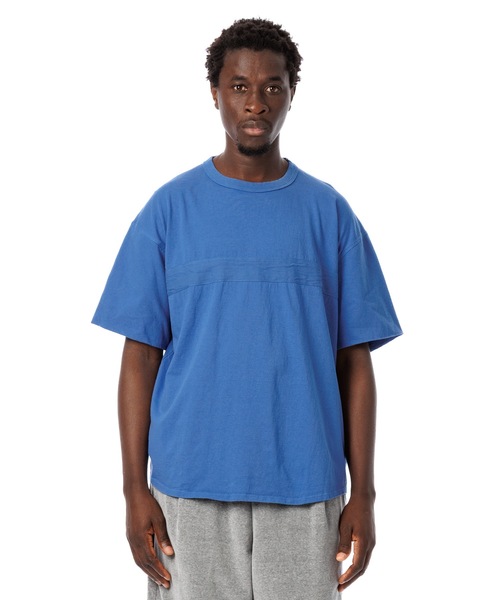 Sandinista（サンディニスタ）の「American Cotton Tape Tee / アメリカンコットン後染めテープ付きTシャツ（Tシャツ/カットソー・メンズ・ブラック系その他/ブルー/ホワイト/グリーン系その他・SMALL/MEDIUM/LARGE）」の2枚目の写真