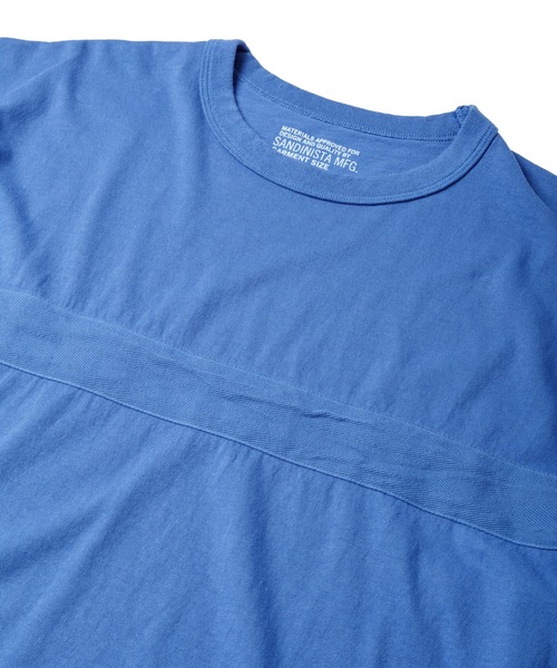 Sandinista（サンディニスタ）の「American Cotton Tape Tee / アメリカンコットン後染めテープ付きTシャツ（Tシャツ/カットソー・メンズ・ブラック系その他/ブルー/ホワイト/グリーン系その他・SMALL/MEDIUM/LARGE）」の11枚目の写真