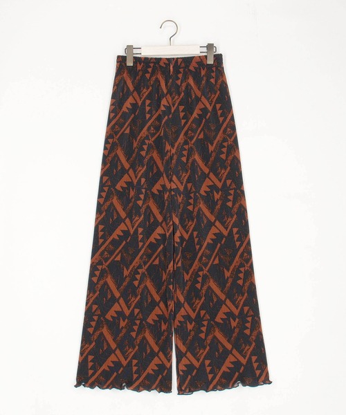 Grand PARK（グランドパーク）の「エスニック柄カットスムースパンツ（その他パンツ・レディース・ブラック×ホワイト/ネイビー系・FREE）」の8枚目の写真