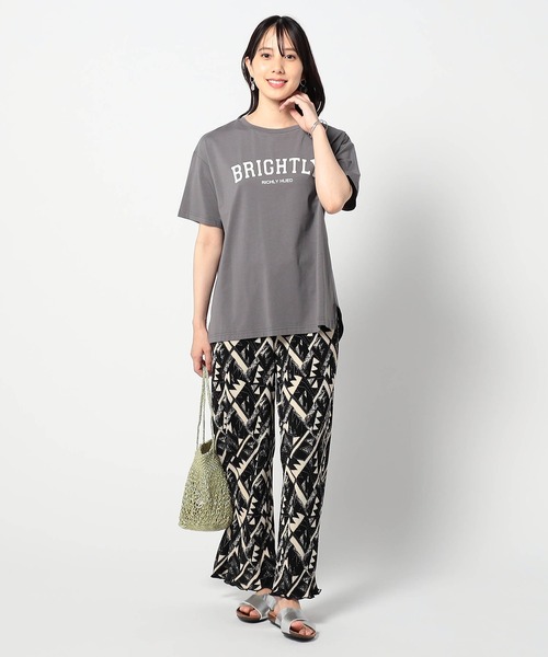 Grand PARK（グランドパーク）の「エスニック柄カットスムースパンツ（その他パンツ・レディース・ブラック×ホワイト/ネイビー系・FREE）」の15枚目の写真