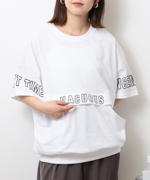 ◆boohoo◆オーバーサイズオムクロスプリントTシャツ セール】オーバーサイズロゴフォトプリント半袖メタリック箔