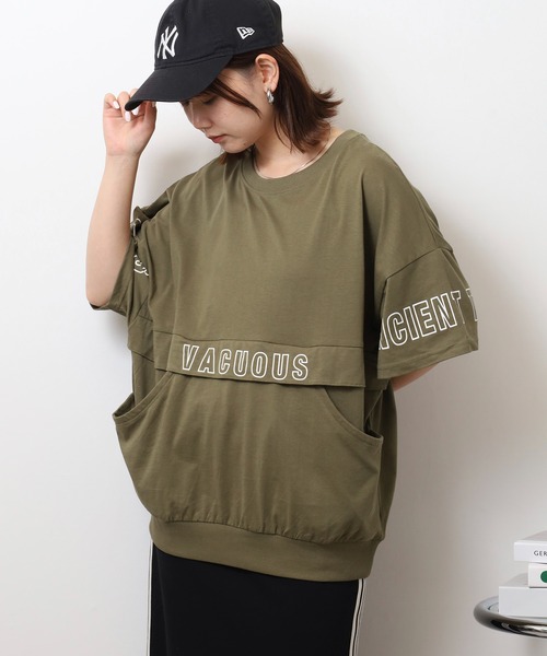 ★boohoo★ スプリット オーバーサイズ Tシャツ ワンピース JAPAN LIMITED' Tシャツ ワンピース（オーバーサイズフィット