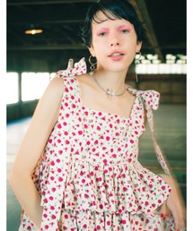 リトルサニーバイト 花柄シースルトップス レディース