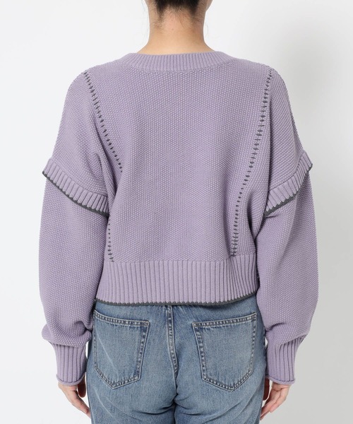 セール】2WAYハイショクステッチプルオーバー 452238（ニット