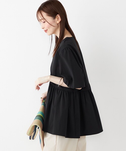 SHIPS Colors(シップス カラーズ)の「SHIPS Colors:〈接触冷感・UVカット・撥水〉マルチファンクション 羽織 シャツ◇(シャツ/ブラウス・レディース・ブラック/ブルー/ベージュ・ONE SIZE)」の22枚目の写真