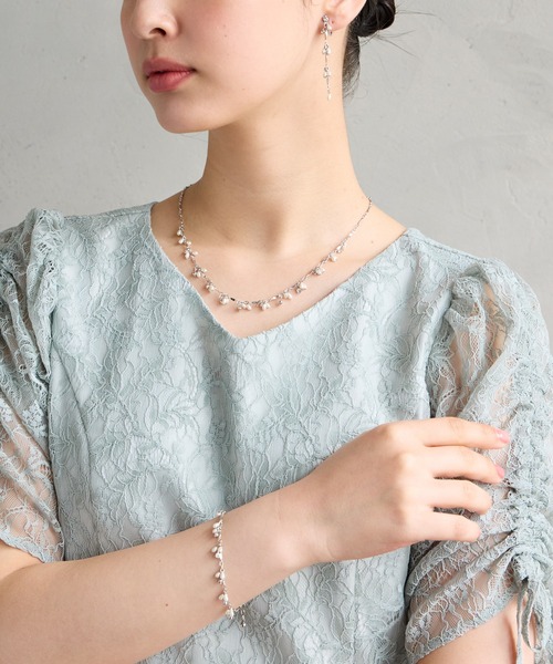 AIMER（エメ）の「ドロップパール×ビジューネックレス（ネックレス・レディース・ゴールド/シルバー・FREE）」の14枚目の写真