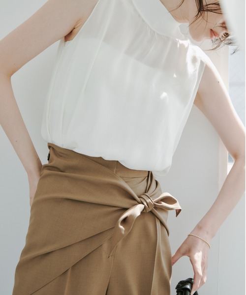 WEB限定カラー】シアーキュプラトップス（シャツ/ブラウス）｜anuans