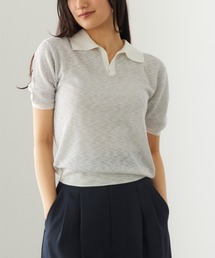 カラーミックスカスリニット 【低身長・小柄女性】（ニット