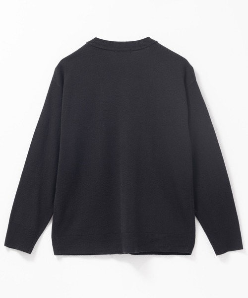 NAVY(ネイビー)の「nAvy カシミヤタッチVカーディガン(カーディガン/ボレロ・レディース・ネイビー/ブラック/チャコールグレー・M/L)」の4枚目の写真