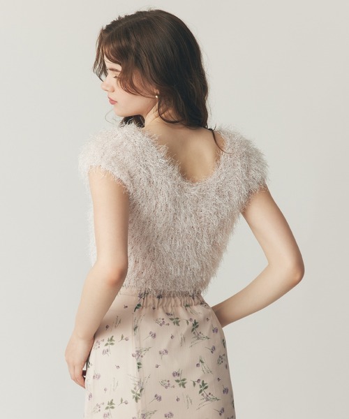 DEICY（デイシー）の「ラメシャギーショートニット（ニット/セーター・レディース・ベビーピンク/アイボリー/ピンク・FREE）」の22枚目の写真