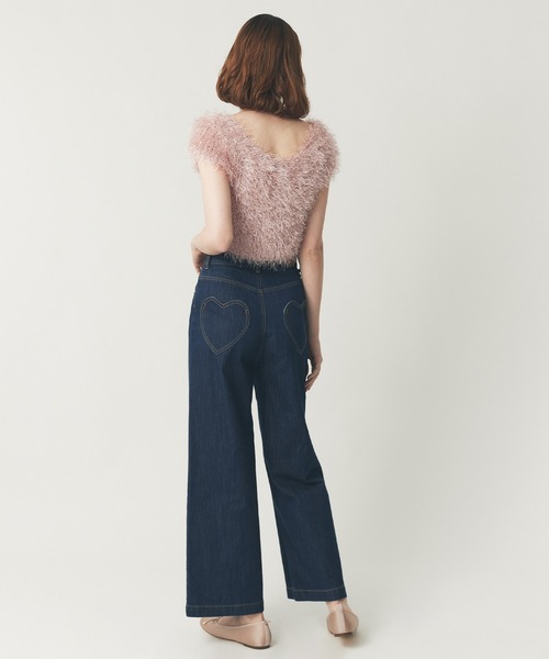 DEICY（デイシー）の「ラメシャギーショートニット（ニット/セーター・レディース・ベビーピンク/アイボリー/ピンク・FREE）」の12枚目の写真