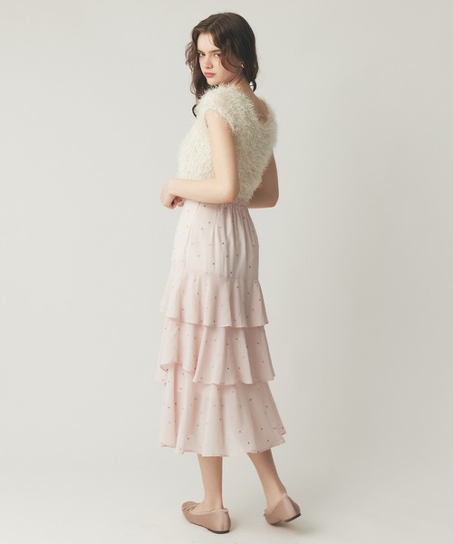 DEICY（デイシー）の「ラメシャギーショートニット（ニット/セーター・レディース・ベビーピンク/アイボリー/ピンク・FREE）」の6枚目の写真