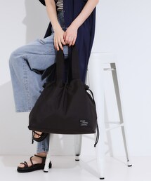 【撥水】ビッグ巾着トートバッグ