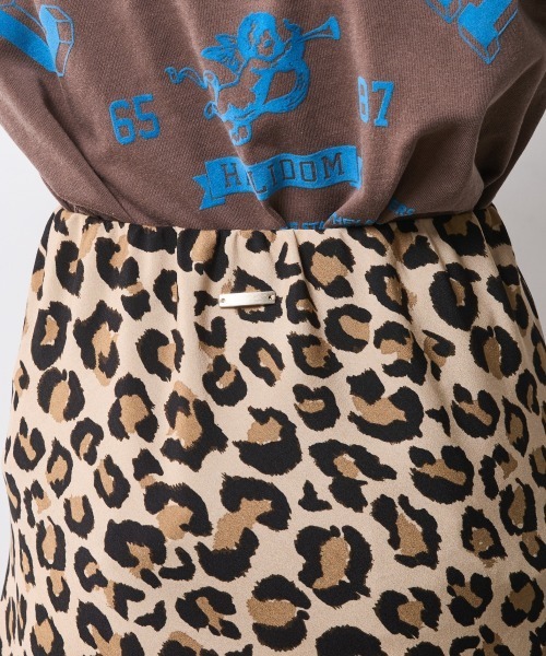 CHIC STYLE（シックスタイル）の「レオパード柄ナローマキシスカート＜大きいサイズ有＞シックスタイル（スカート・レディース・グレー系/ブラウン系・5L/4L/3L/LL/L/M）」の8枚目の写真