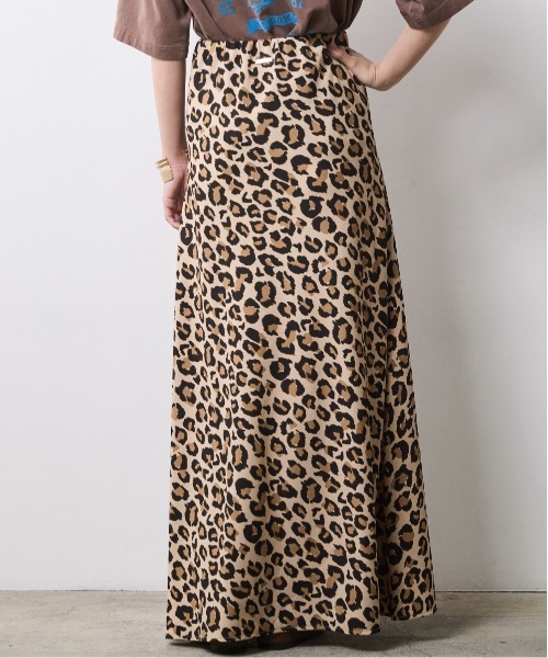 CHIC STYLE（シックスタイル）の「レオパード柄ナローマキシスカート＜大きいサイズ有＞シックスタイル（スカート・レディース・グレー系/ブラウン系・5L/4L/3L/LL/L/M）」の22枚目の写真