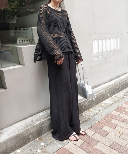 CORNERS（コーナーズ）の「リネンライクイージーパンツ（その他パンツ・レディース・ベージュ/アイボリー/ブラック・M）」の10枚目の写真