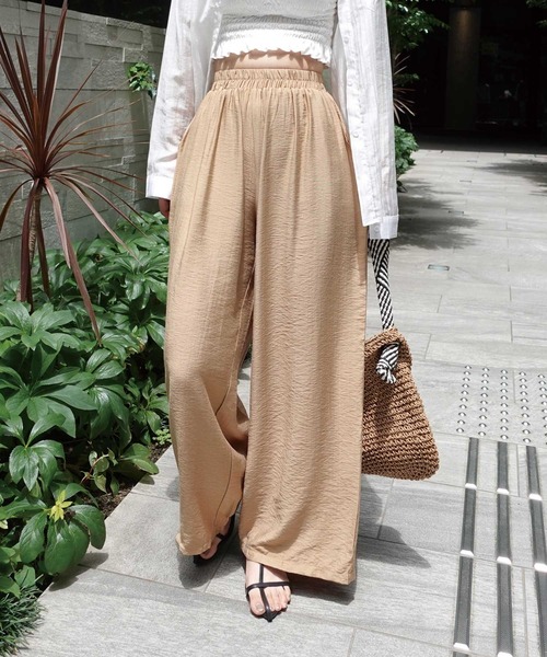 CORNERS（コーナーズ）の「リネンライクイージーパンツ（その他パンツ・レディース・ベージュ/アイボリー/ブラック・M）」の19枚目の写真