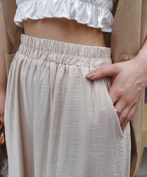 CORNERS（コーナーズ）の「リネンライクイージーパンツ（その他パンツ・レディース・ベージュ/アイボリー/ブラック・M）」の18枚目の写真