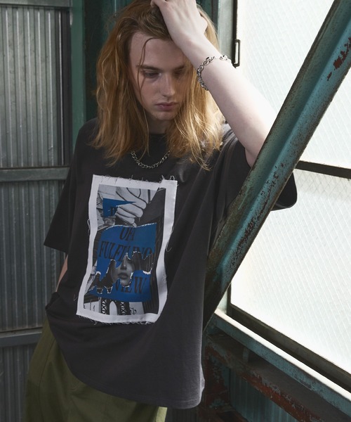 ANEDIST（アンディスト）の「グラフィックプリントTシャツ（Tシャツ/カットソー・メンズ・チャコールグレー/ブラック/ホワイト・L/M）」の13枚目の写真