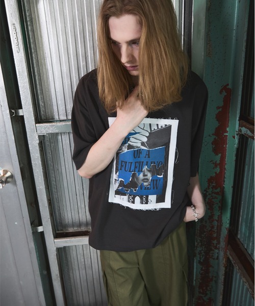 ANEDIST（アンディスト）の「グラフィックプリントTシャツ（Tシャツ/カットソー・メンズ・チャコールグレー/ブラック/ホワイト・L/M）」の15枚目の写真