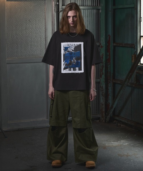 ANEDIST（アンディスト）の「グラフィックプリントTシャツ（Tシャツ/カットソー・メンズ・チャコールグレー/ブラック/ホワイト・L/M）」の16枚目の写真