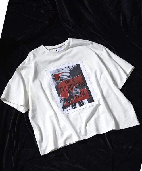 ANEDIST（アンディスト）の「グラフィックプリントTシャツ（Tシャツ/カットソー・メンズ・チャコールグレー/ブラック/ホワイト・L/M）」の21枚目の写真