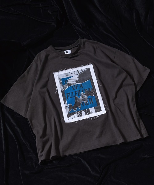 ANEDIST（アンディスト）の「グラフィックプリントTシャツ（Tシャツ/カットソー・メンズ・チャコールグレー/ブラック/ホワイト・L/M）」の22枚目の写真