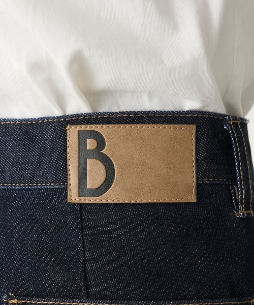 BONLECILL（ボンルシール）の「【デニムジャケットとセットアップ対応】パリジェンヌセミフレアデニムパンツ（デニムパンツ・レディース・ネイビー/ブラック・S/M/L）」の5枚目の写真