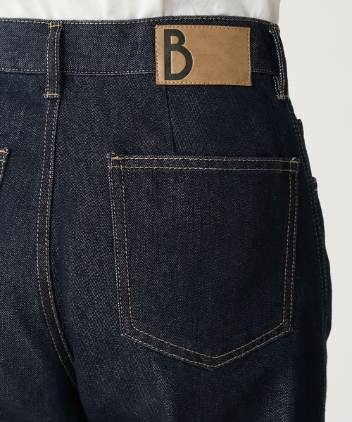 BONLECILL（ボンルシール）の「【デニムジャケットとセットアップ対応】パリジェンヌセミフレアデニムパンツ（デニムパンツ・レディース・ネイビー/ブラック・S/M/L）」の6枚目の写真