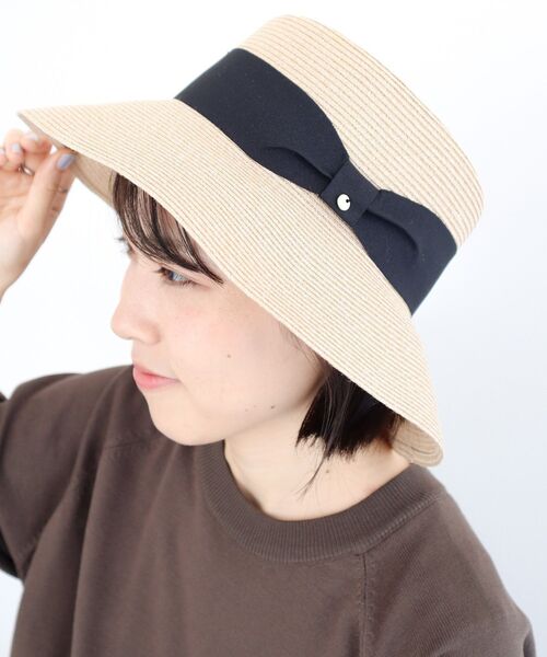 Green　Parks（グリーンパークス）の「・ロングブリムカンカンハット（ハット・レディース・グレー/ブラウン/ベージュ・FREE）」の12枚目の写真