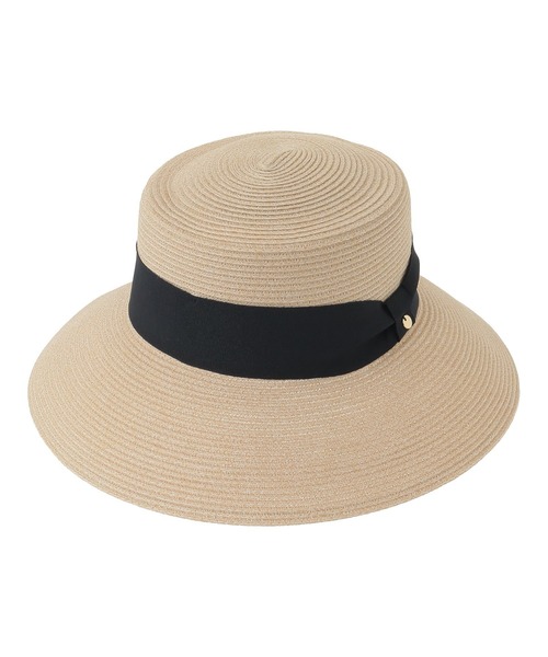 Green　Parks（グリーンパークス）の「・ロングブリムカンカンハット（ハット・レディース・グレー/ブラウン/ベージュ・FREE）」の3枚目の写真