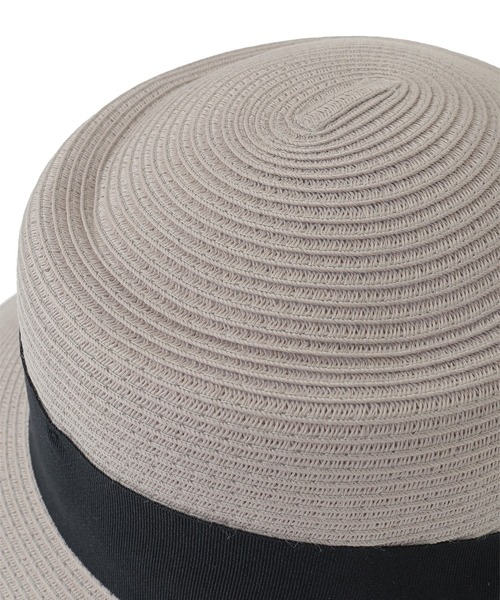 Green　Parks（グリーンパークス）の「・ロングブリムカンカンハット（ハット・レディース・グレー/ブラウン/ベージュ・FREE）」の7枚目の写真